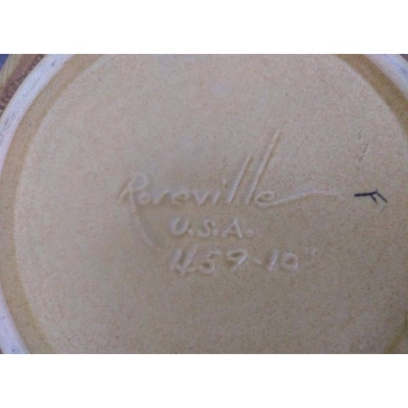 Vintage Roseville USA Clematis Console Bowl 459-10 - Picture 5 of 5